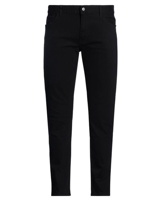 ARMANI EXCHANGE Black Jeans Cotton, Elastane for men