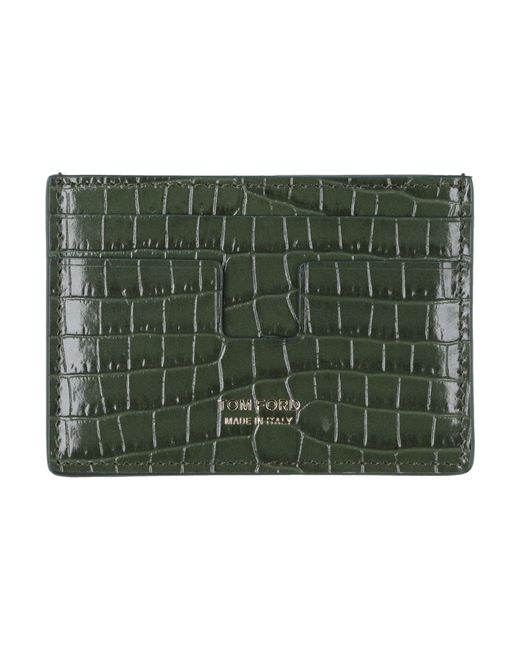 Tom Ford Green Cardholder for men