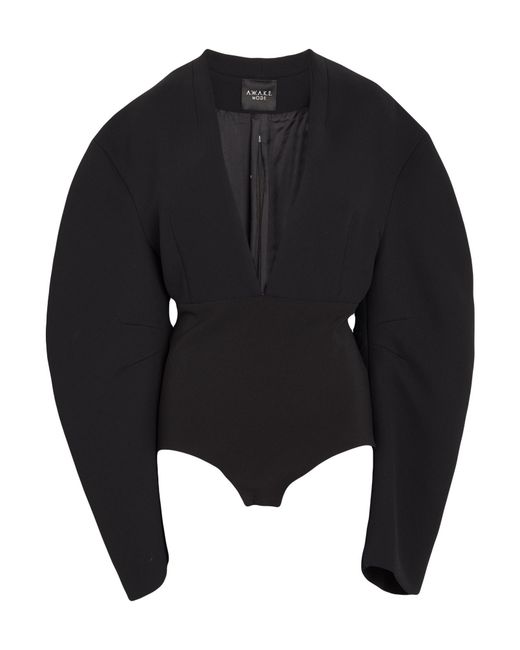 A.W.A.K.E. MODE Black Bodysuit Polyester
