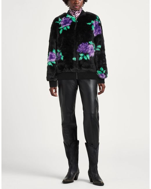 Silvian Heach Black Shearling & Teddy
