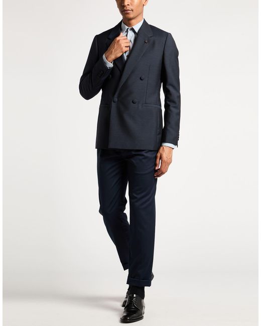 Lardini Blue Blazer Wool, Mohair Wool for men