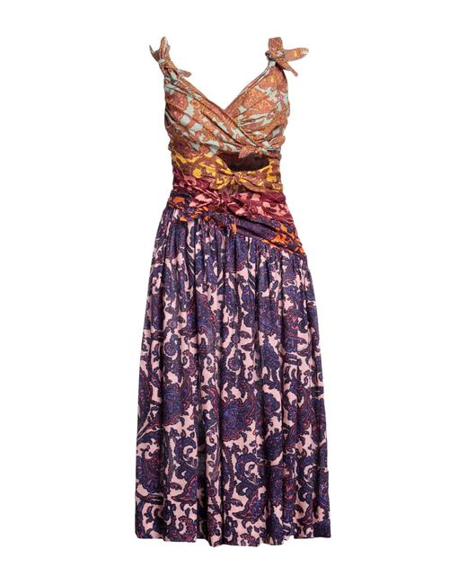Zimmermann Purple Midi Dress