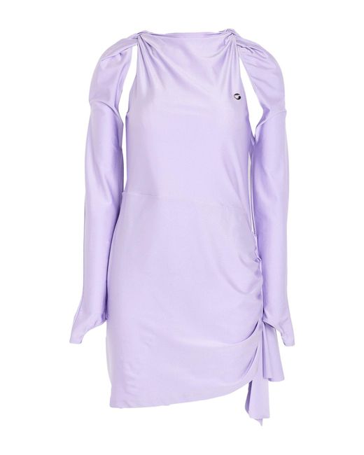 Coperni Purple Lilac Mini Dress Polyamide, Elastane