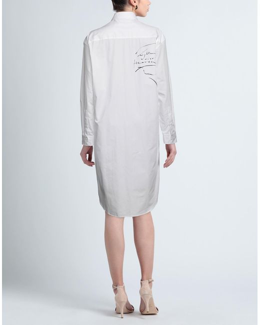 Ann Demeulemeester White Midi Dress