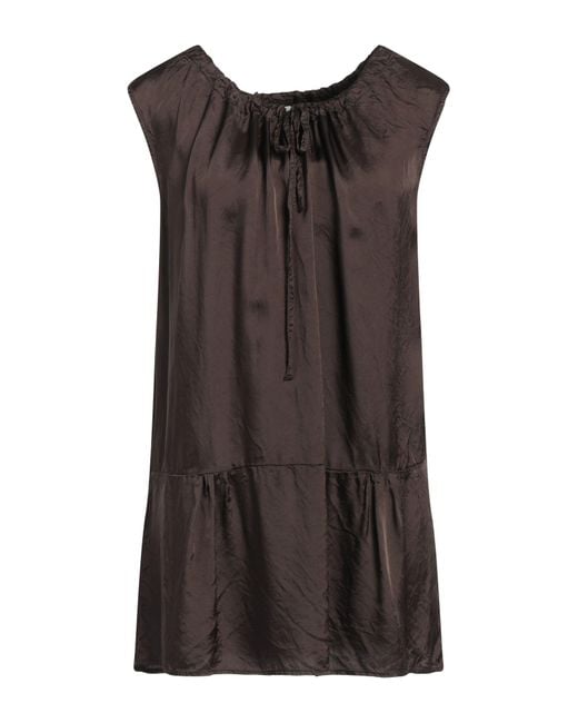 Aspesi Brown Dark Top Viscose