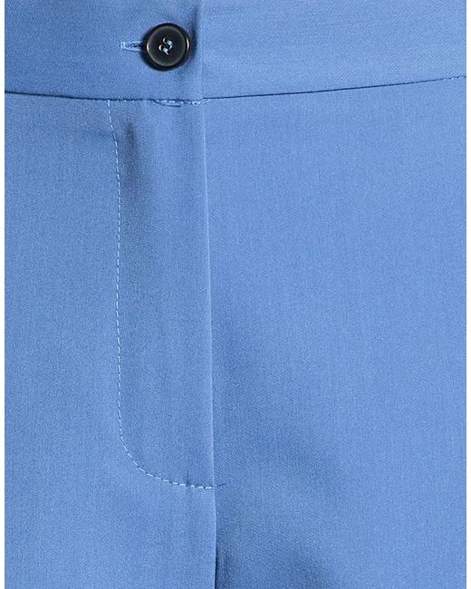 ViCOLO Blue Pants Polyester, Viscose, Elastane