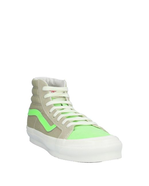 vans blancos con verde