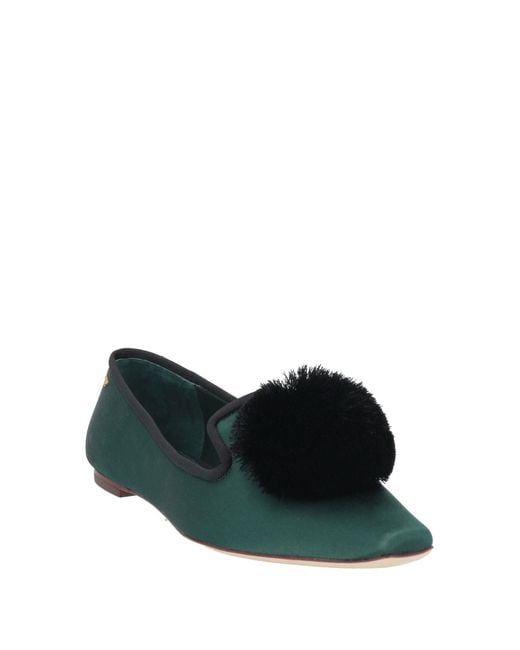 Tory Burch Green Mokassin