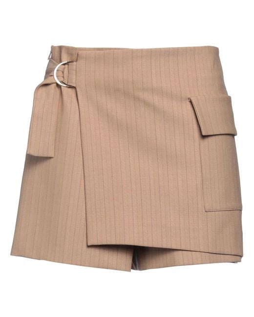 Maje Natural Sand Shorts & Bermuda Shorts Wool, Polyester, Elastane