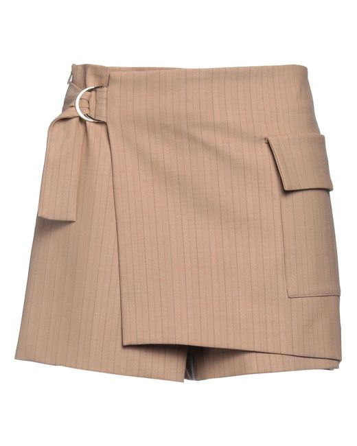 Maje Natural Sand Shorts & Bermuda Shorts Wool, Polyester, Elastane