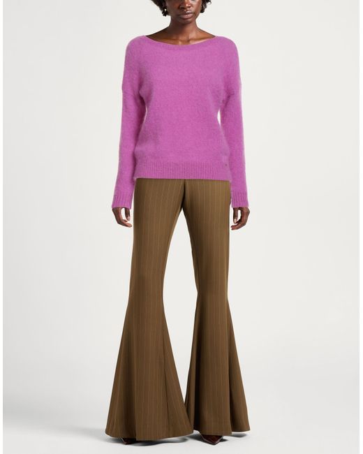 Des Petits Hauts Purple Sweater Mohair Wool, Merino Wool, Polyamide, Elastane
