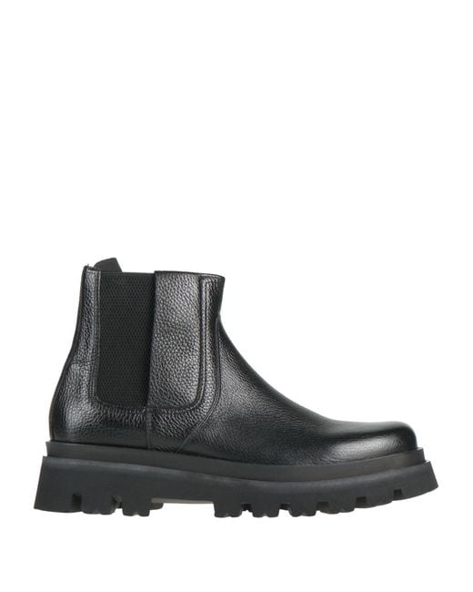 Sergio Rossi Black Ankle Boots for men