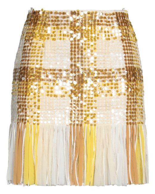 Elisabetta Franchi Metallic Mini Skirt