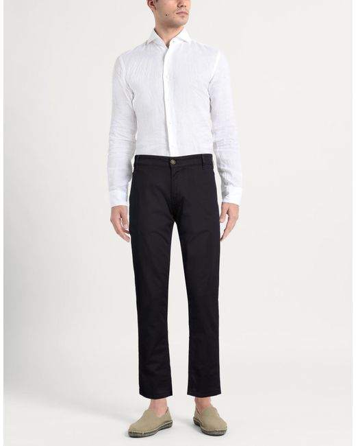 PT Torino Blue Pants Cotton, Lyocell, Elastane for men
