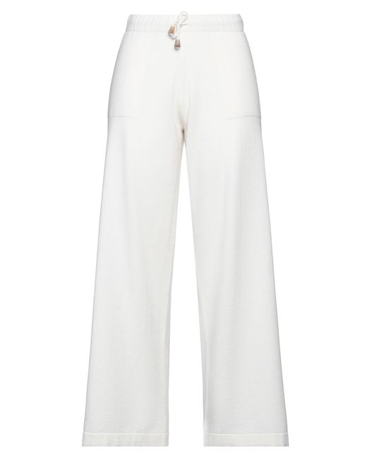 Eleventy White Trouser