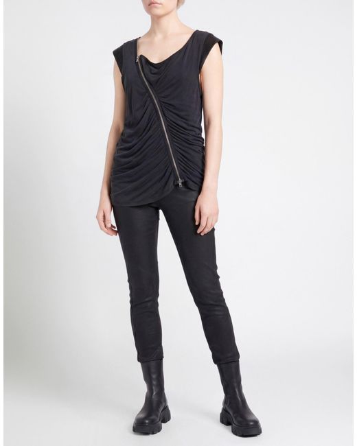 AllSaints Black Top Cupro, Elastane