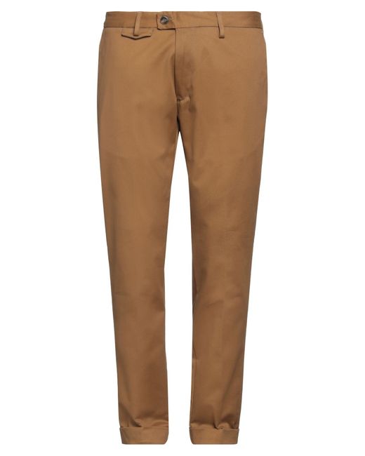 Messagerie Brown Patrizio Piscaglia Camel Pants Cotton, Elastane for men