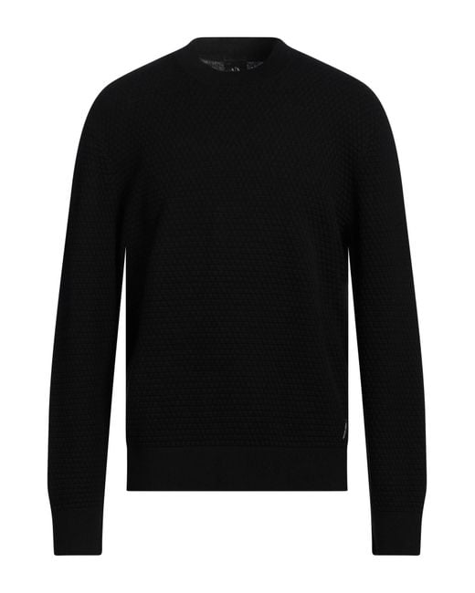ARMANI EXCHANGE Black Sweater Cotton for men
