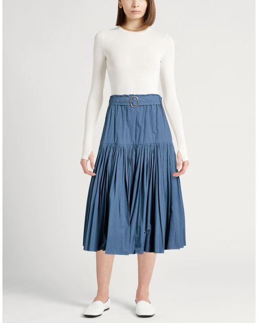 Jil Sander Blue Midi Skirts
