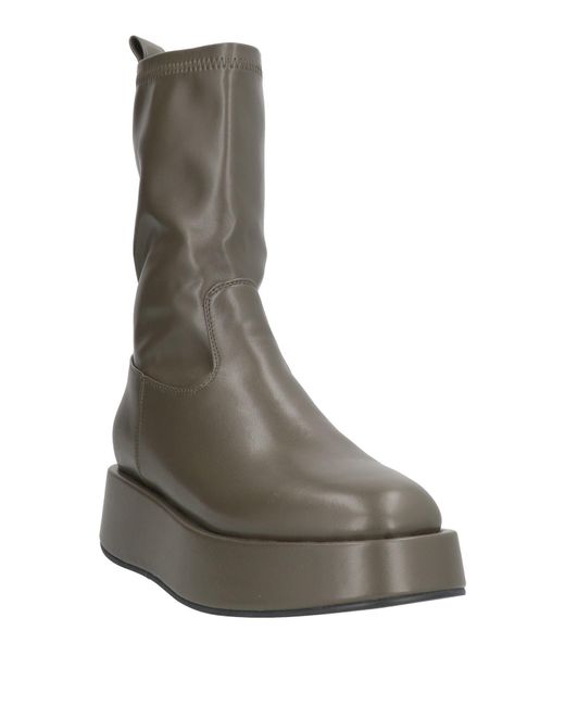 Jijil Gray Ankle Boots