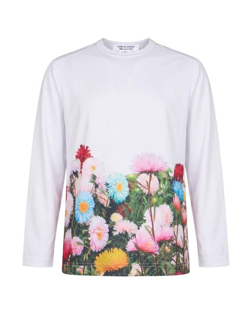 Comme des Garçons White T-Shirt Polyester