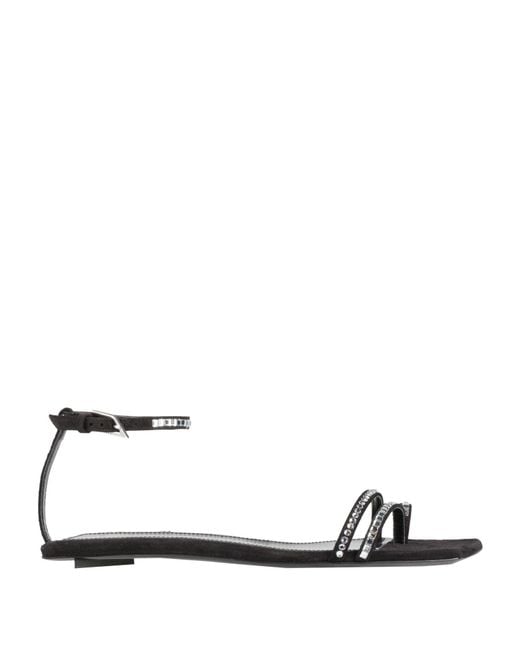 The Attico White Thong Sandal Leather