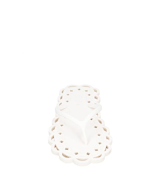 Carlotha Ray White Thong Sandal
