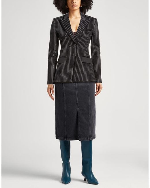 Blugirl Blumarine Black Midnight Blazer Cotton, Elastane