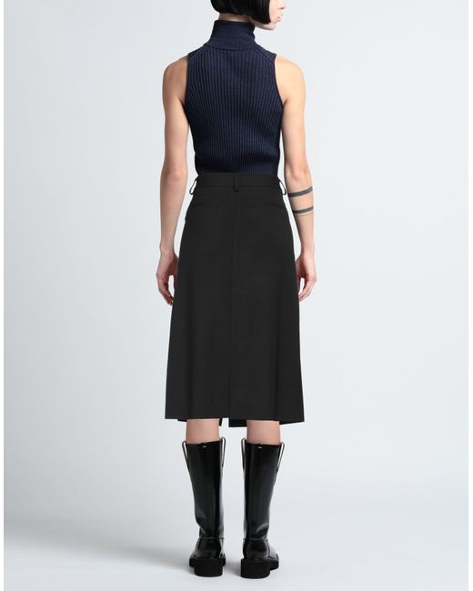 P.A.R.O.S.H. Black Midi Skirt