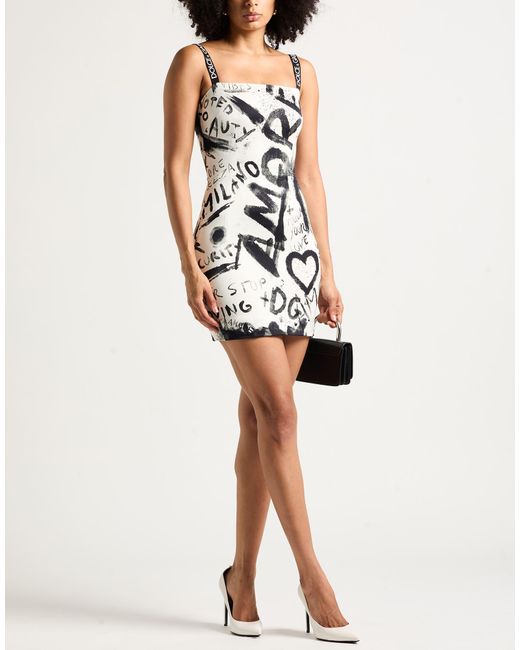 Dolce & Gabbana White Mini Dress