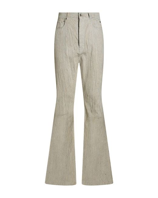Rick Owens Gray Jeans Cotton, Elastane for men