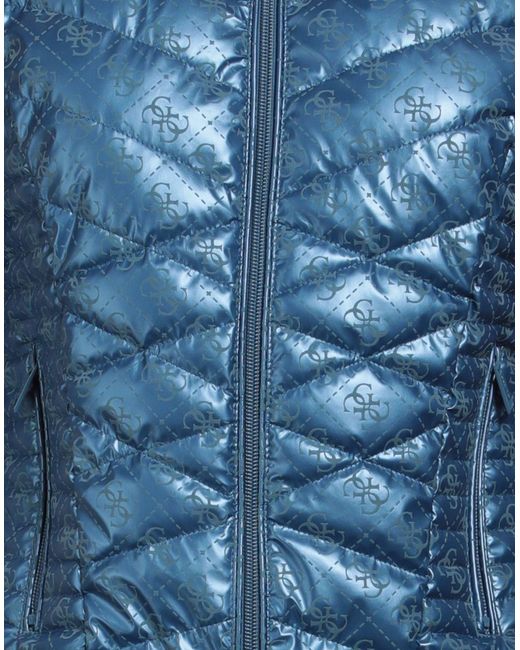 Guess Blue Puffer Polyurethane