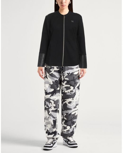 EA7 Black Sweatshirt Viscose, Polyamide, Elastane