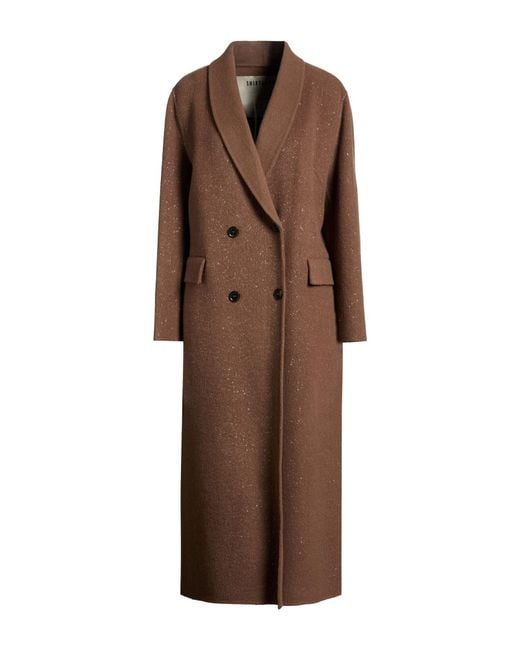 Shirtaporter Brown Coat Wool, Alpaca Wool