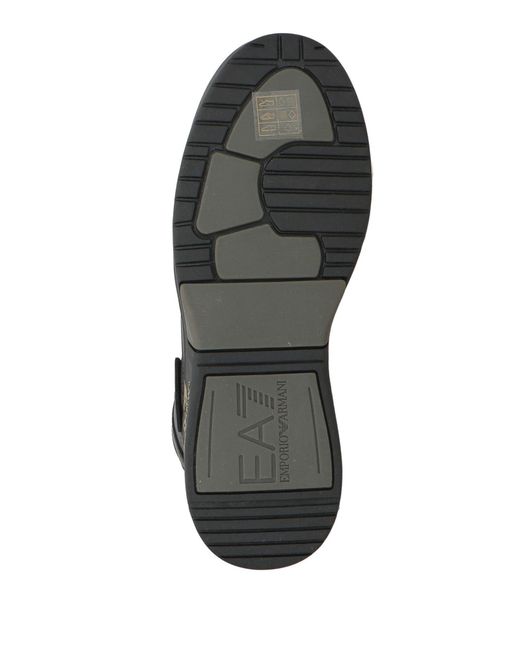 EA7 Black Sneakers Polyester, Polyurethane