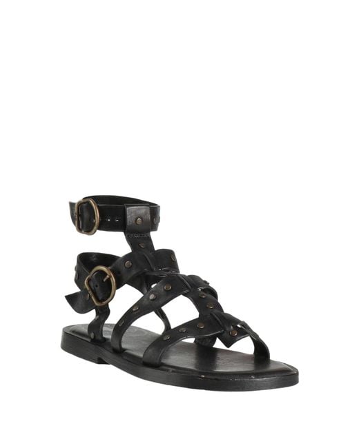 Fiorentini + Baker Black Sandals Leather