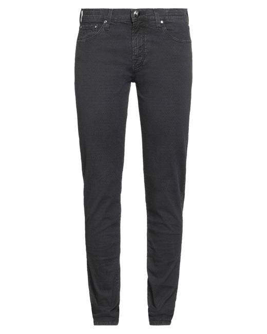 Jacob Cohen Gray Pants Cotton, Elastane