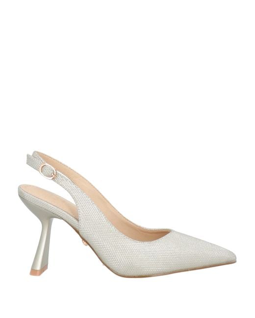 Twenty Four Haitch White Pumps