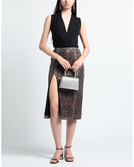 Gcds Gray Midi Skirt