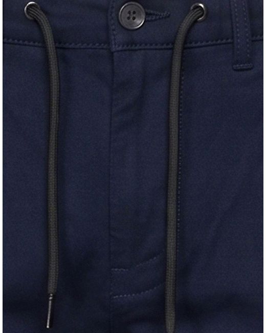 Yes Zee Blue Midnight Pants Polyester, Viscose, Elastane for men