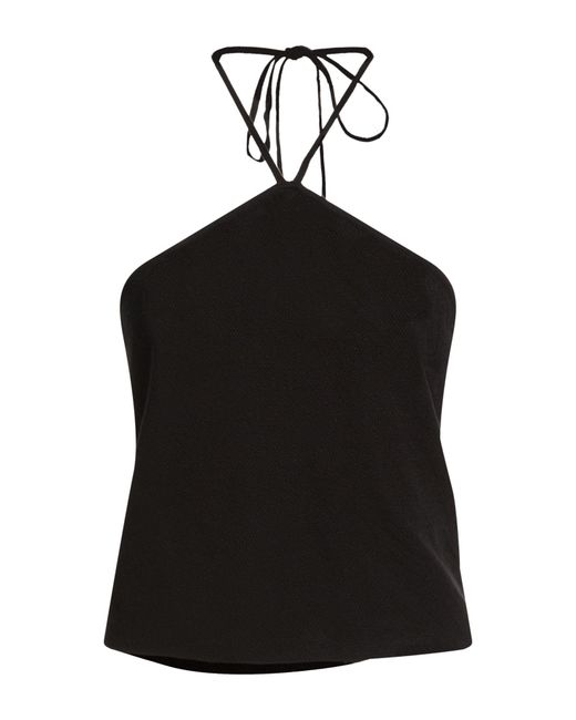 Semicouture Black Top Cotton