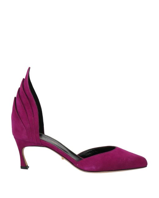 Sergio Rossi Purple Pumps Leather