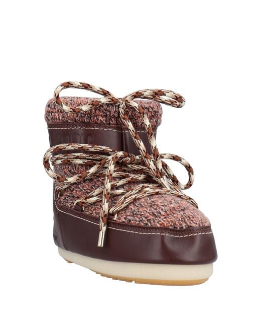 CHLOÉ x MOON BOOT Brown Stiefelette