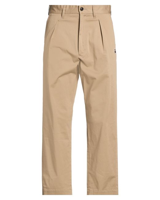 A Bathing Ape Natural Pants Cotton, Polyurethane for men