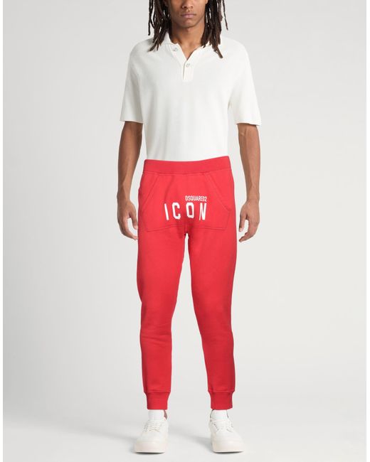 DSquared² Red Pants for men