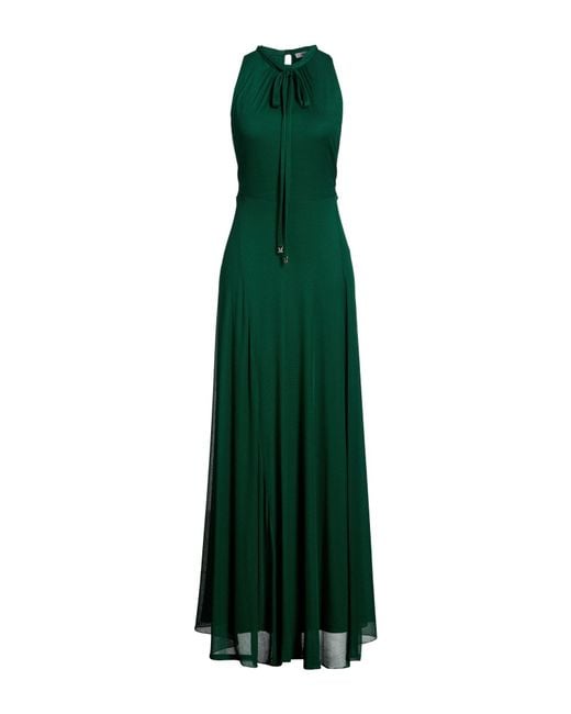 Max Mara Green Maxi Dress Viscose, Polyester