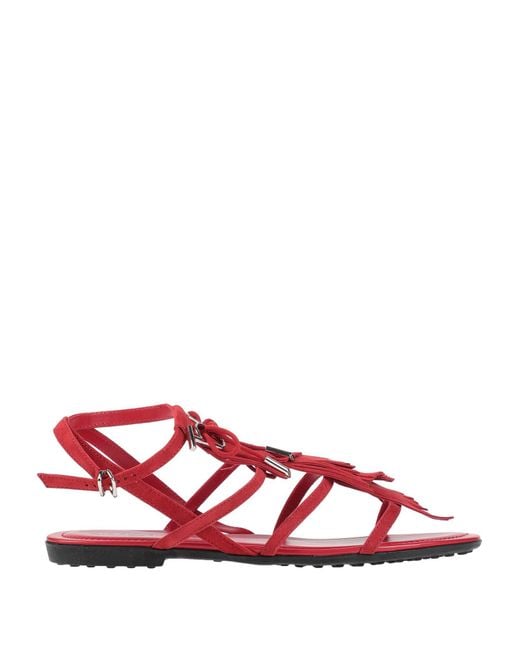 Tod's Red Sandals