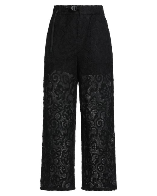 White Sand Black Pants