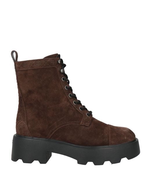 Tory Burch Brown Ankle Boots Leather