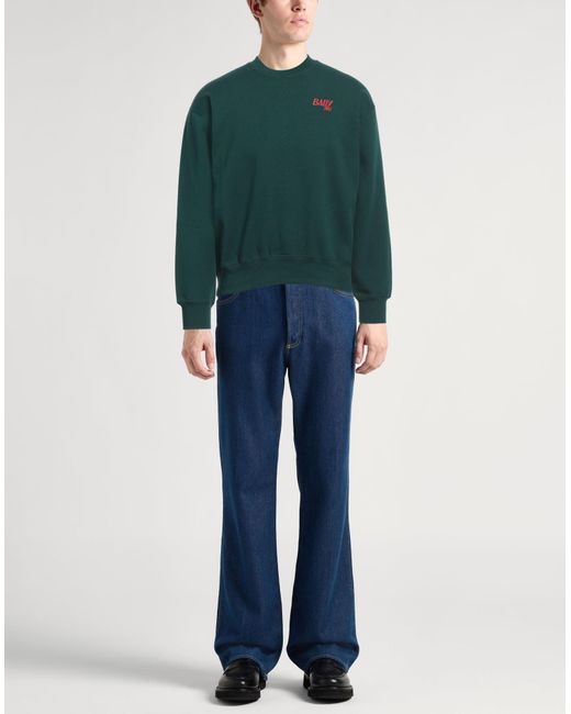Bally Green Dark Sweatshirt Organic Cotton for men